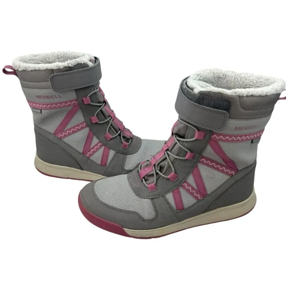 *Merrell  Snow Crush 2.0 Boots Girls Kids Youth Size 5 Warm Winter Outdoor Ski
